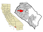 Orange County California Incorporated and Unincorporated areas Garden Grove Highlighted